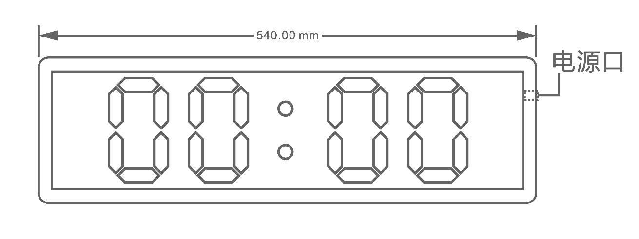 LED时钟布局图